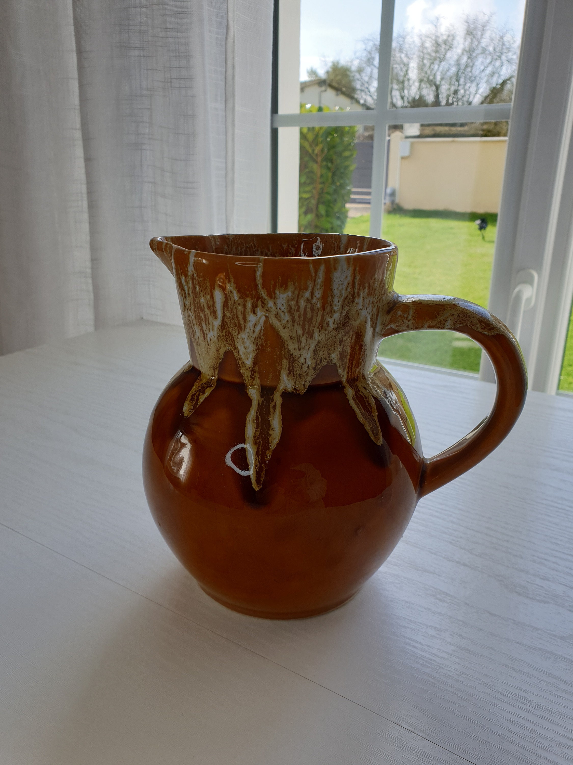 ヴィンテージ　水差し　陶器　大型 Amazon.co.jp: Friedmann（フリードマン）アルザス陶器 水差し