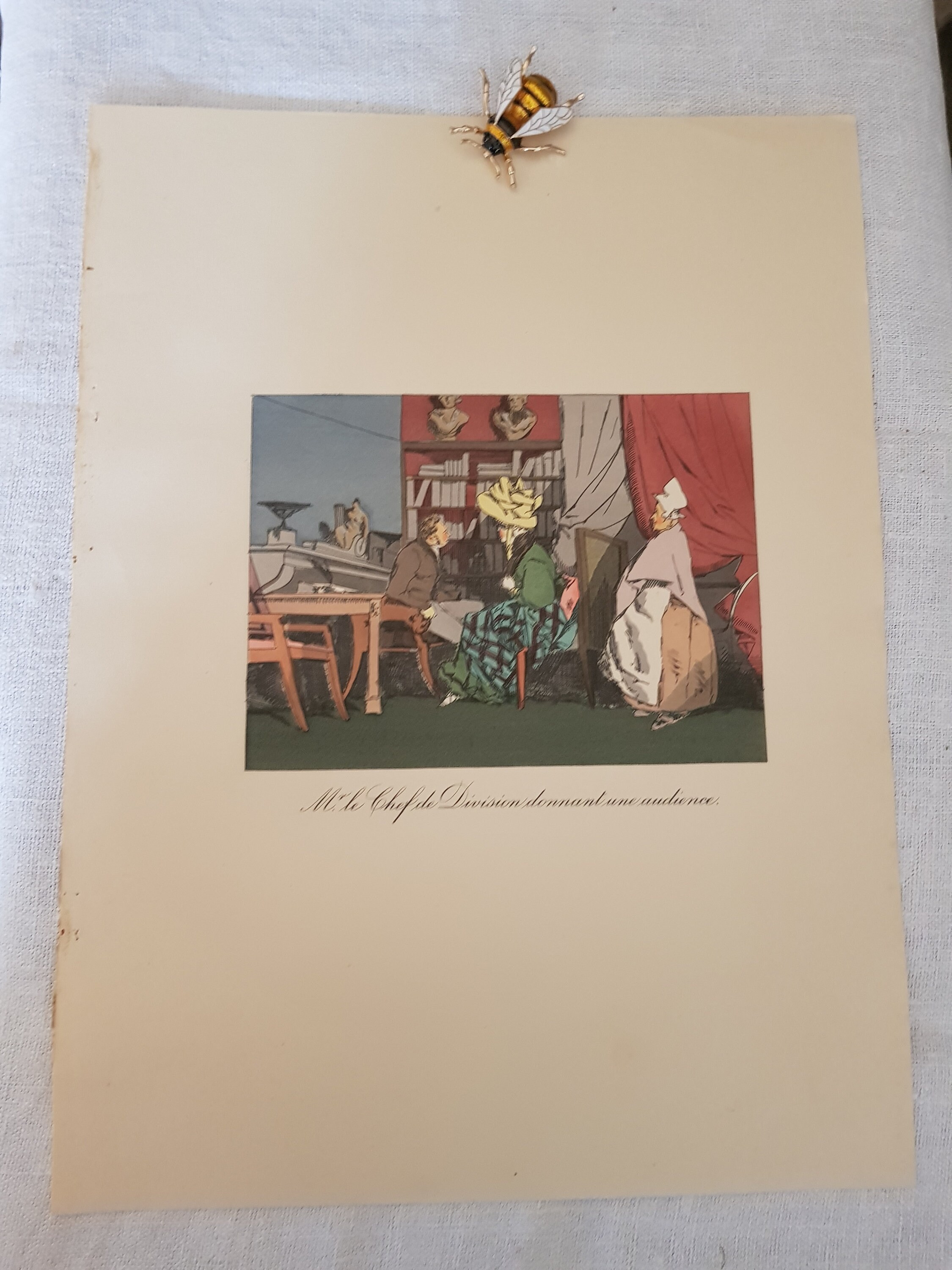 Français Victorian Satir Art, Années 1900, Gravure Satirique Politique Antique, Décor Victorien, Hum