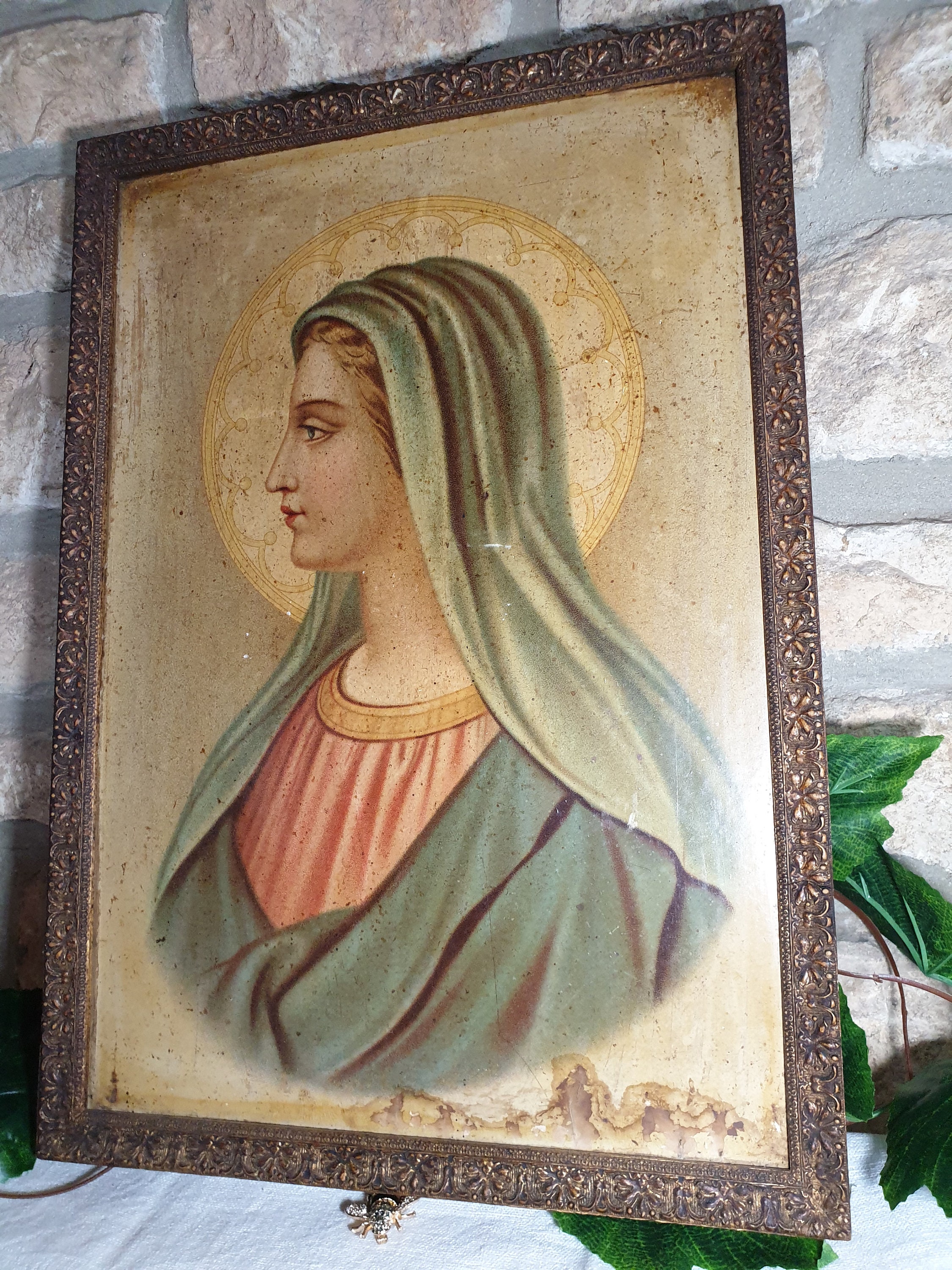 Paire D'estampes Religieuses,