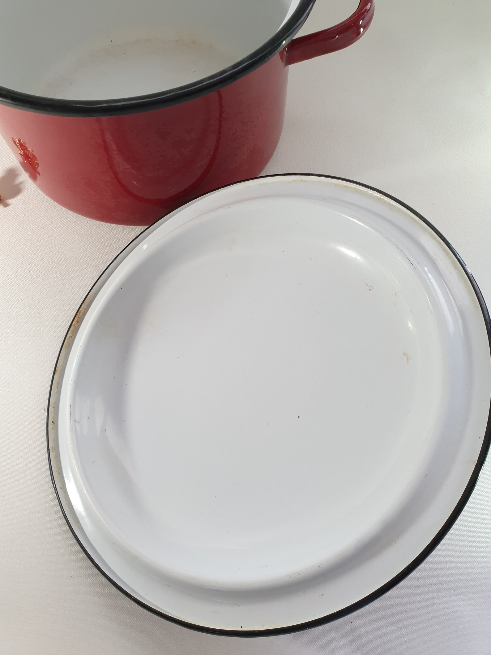 Vintage French Enamel Cookware Enamel Stew Pot French Enamel Etsy