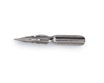 May include: A silver metal calligraphy nib with the text "BRAUSE 56EF ISERLOHN" engraved on the side.