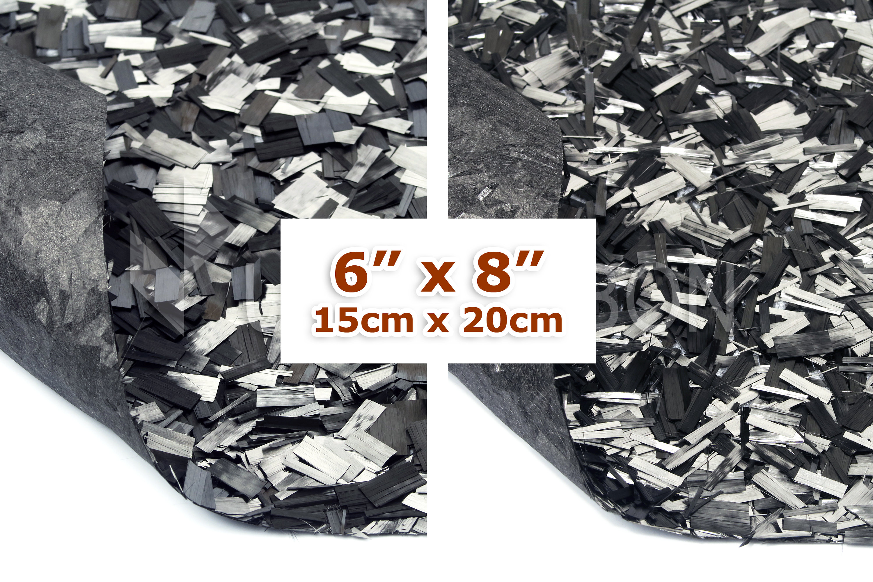 Tissu en fibre de carbone forgé ForgeTEX™ 6 x 8/15cm x 20cm 
