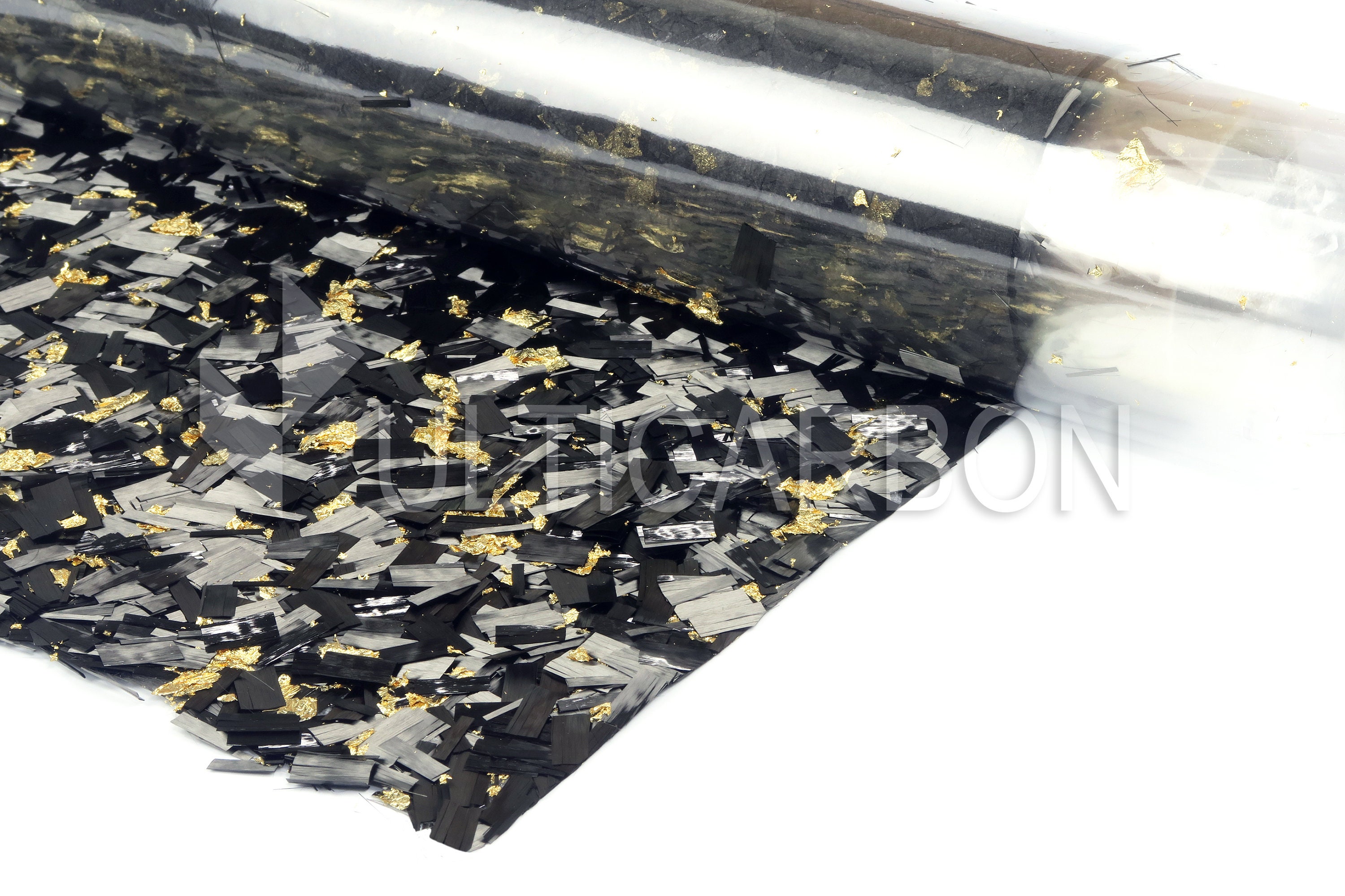Tissu en fibre de carbone forgé métallique ForgeTEX ™ 35 / 89 cm
