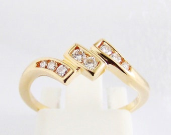 Ring goud 750 diamanten 18 kt gouden sieraden edelstenen vintage