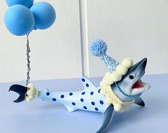 Shark Cake Topper / Shark / Sea Animals / Party / Cake Topper / Party Animal / Party Decorations / Kids Birthday