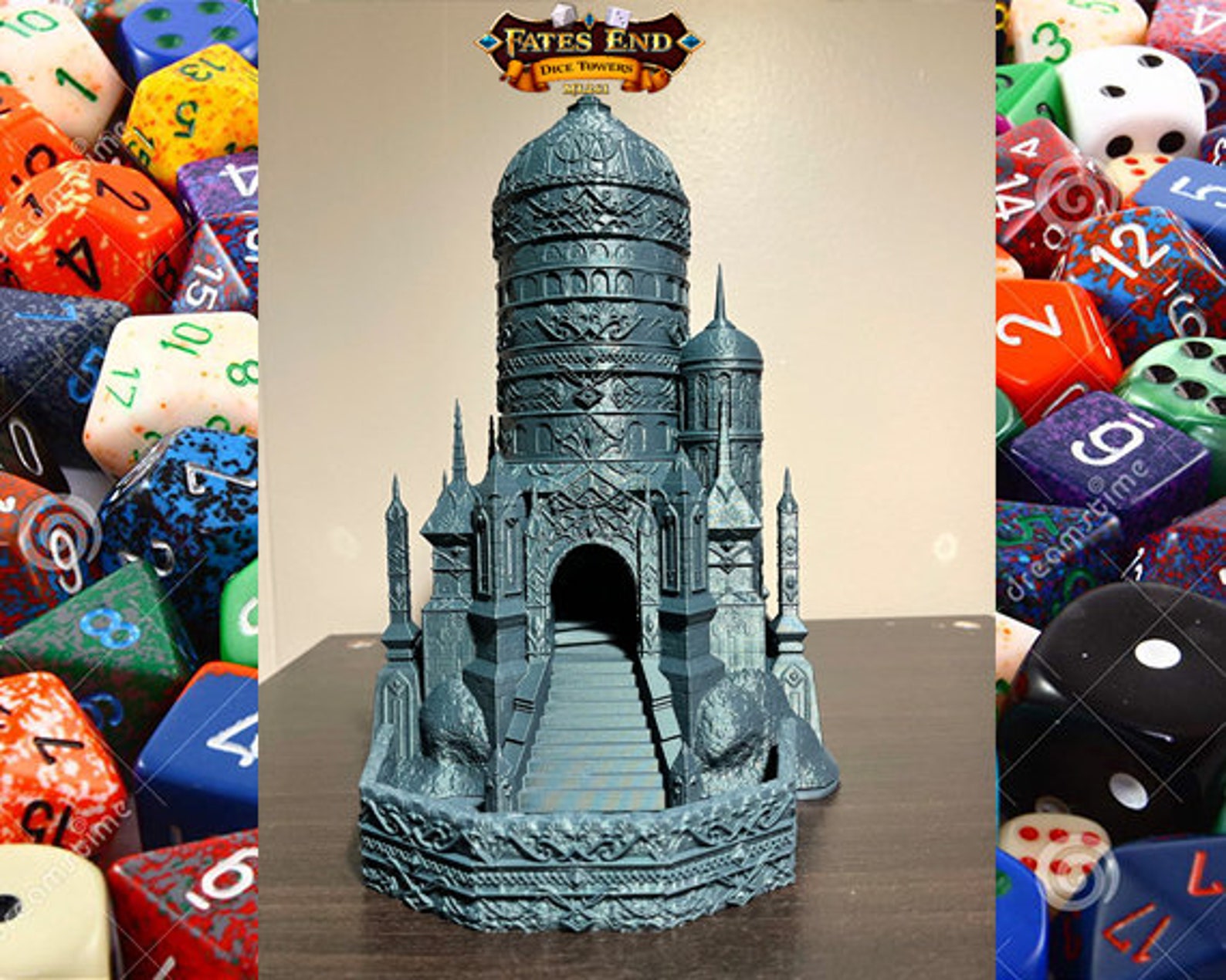 Fates End Eladrin Elf Dice Tower 3D Print Dice Tower Dungeons Etsy