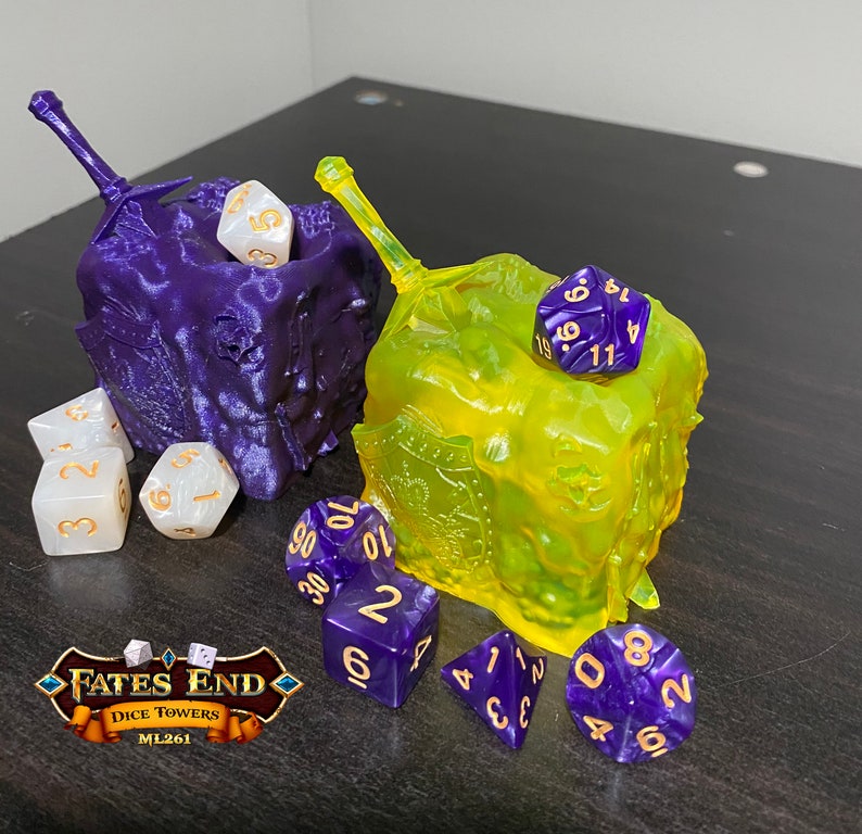 Dice Jail Gelatinous Cube Dungeons and Dragons Dice Jail Fates Etsy