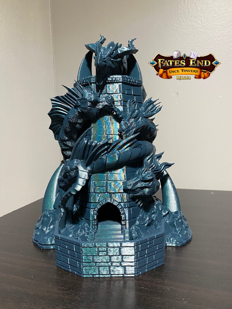 Fates End Tiamat Dragons Dice Tower 3D Print Dice Tower Etsy