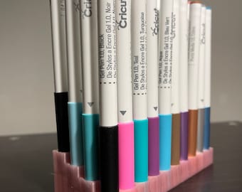 40-Slot Cricut Pen & Marker Organizer: Crafting Tool Storage Solution for Blades and Accessories