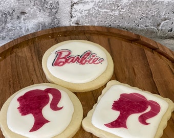 Barbie cookies * Barbie edible image cookies * Barbie Personalized Cookies