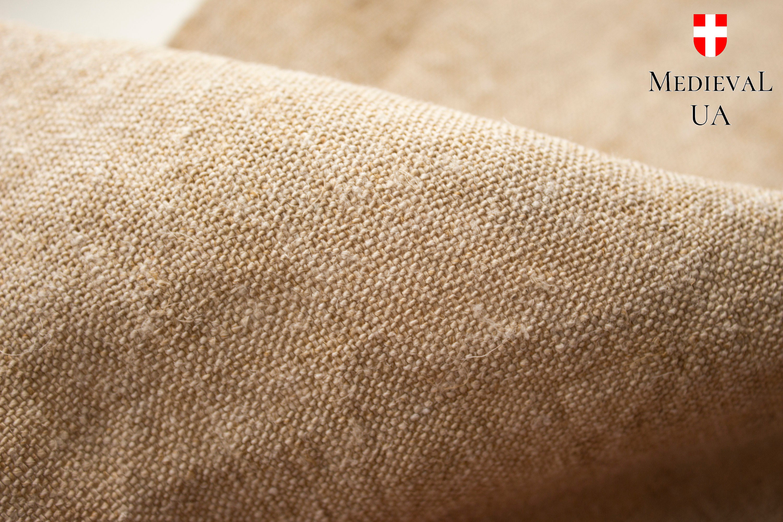 Linen fabric homespun linen fabric Historical fabrics for Etsy