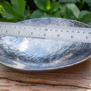 Metal Round Ring Dish, Steel Key Dish, Jewelry Holder, Unique 11th Anniversary Gift For Her, Minimalist Home Decor