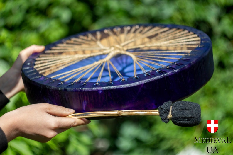 Shaman Drum Tambourines Hand Drum Frame Drum Viking Shaman Etsy