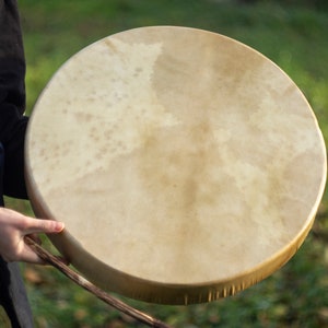 Shaman drum, Tambourines hand drum, Native American Drum, Frame drum, Viking Shaman, Siberian Shamanic drum, Musical Instrument Dark Ages zdjęcie 2