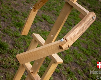 Houten pantserstandaard, middeleeuwse ridder of vikingdisplay