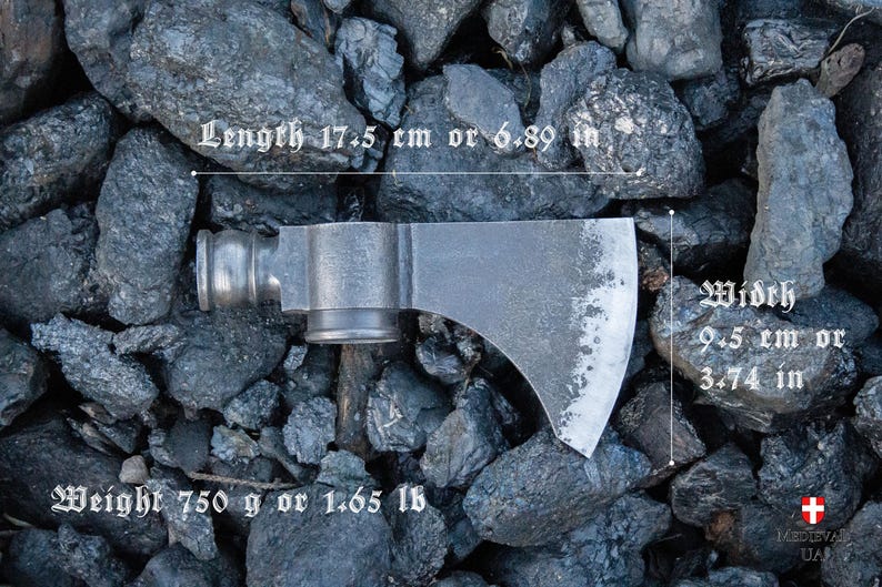 Cabeça de machado tomahawk forjada à mão, machado de aço carbono para atividades ao ar livre, presente para o marido imagem 3