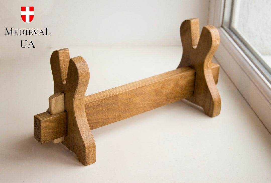 Sword Stand, Wooden Stand for Medieval Sword, Wooden Stand, Wooden
