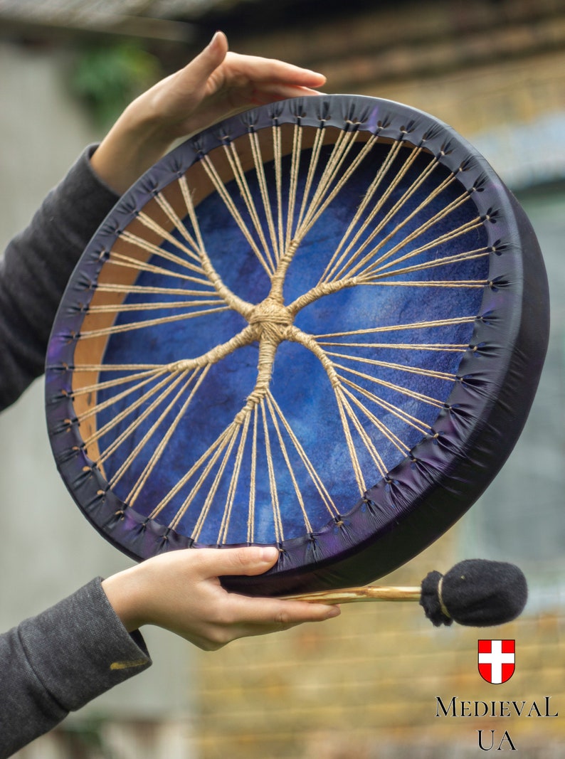 Shaman Drum Tambourines Hand Drum Frame Drum Viking Shaman Etsy