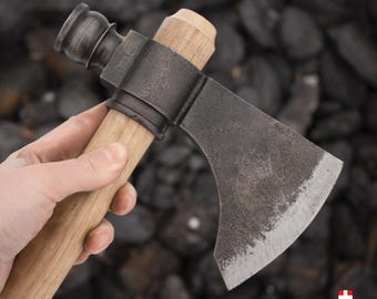 Handmade Forged Carbon Steel Tomahawk Axe, Viking gift for him