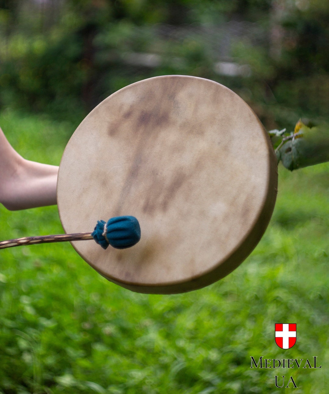 WHITE Calf Natural REPLACEMENT RAW Skin HAED For Shamanic Drum Hand Doumbek Djembes Tambourines Banjo Snare Soak And Install Size 14 Inch Round