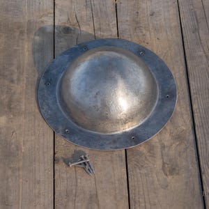 Forged metal shield boss for Viking shield, Steel Umbo center dome, Shield Elements, Buhurt buckler, Medieval shield, LARP Reconstruction