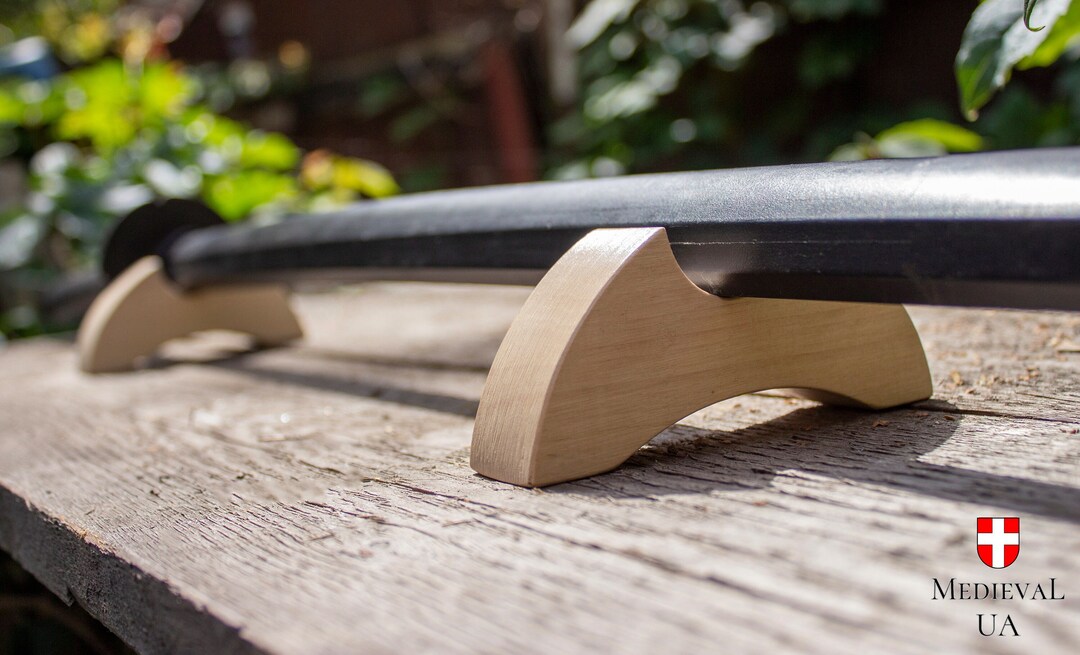 Bokken Rack Wooden Katana Stand, Bokken Holder, Rack for a Medieval Sword, One ...