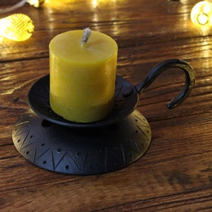 Black metal medieval gothic candle holder, medieval castle home decor, iron candle sconce, medieval gift for her