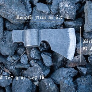 Cabeça de machado tomahawk forjada à mão, machado de aço carbono para atividades ao ar livre, presente para o marido imagem 7