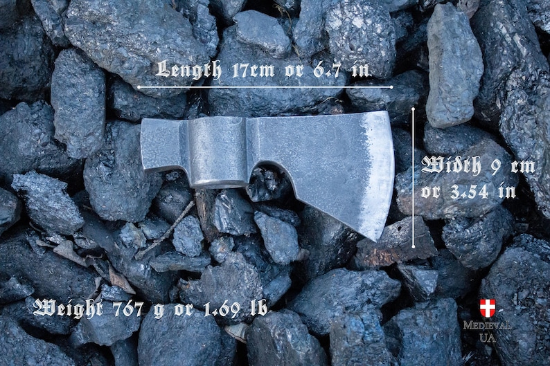 Cabeça de machado tomahawk forjada à mão, machado de aço carbono para atividades ao ar livre, presente para o marido imagem 7