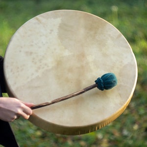 Shaman drum, Tambourines hand drum, Native American Drum, Frame drum, Viking Shaman, Siberian Shamanic drum, Musical Instrument Dark Ages zdjęcie 4