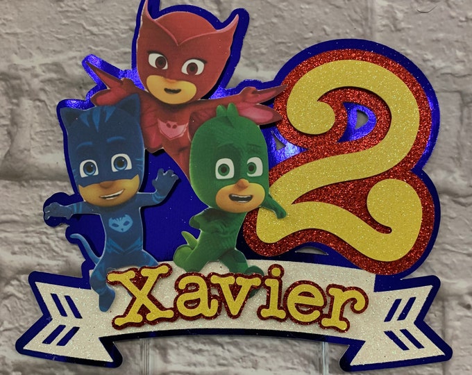 PJ Masks Cake Topper Etsy