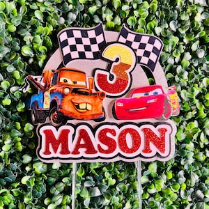 Lightning McQueen Cake Topper, Cars cake topper