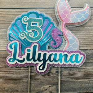 Mermaid Cake Topper, Mermaid Party, Mermaid Birthday