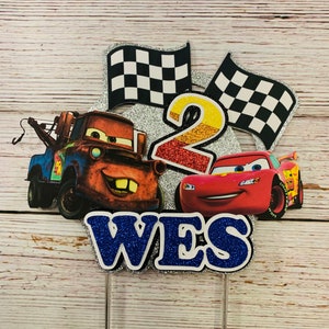 Lightning McQueen Cake Topper, Cars cake topper