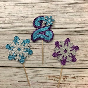 Frozen theme cupcake toppers, Elsa cupcake topper, frozen inspired cupcake topper, Winter theme decoration