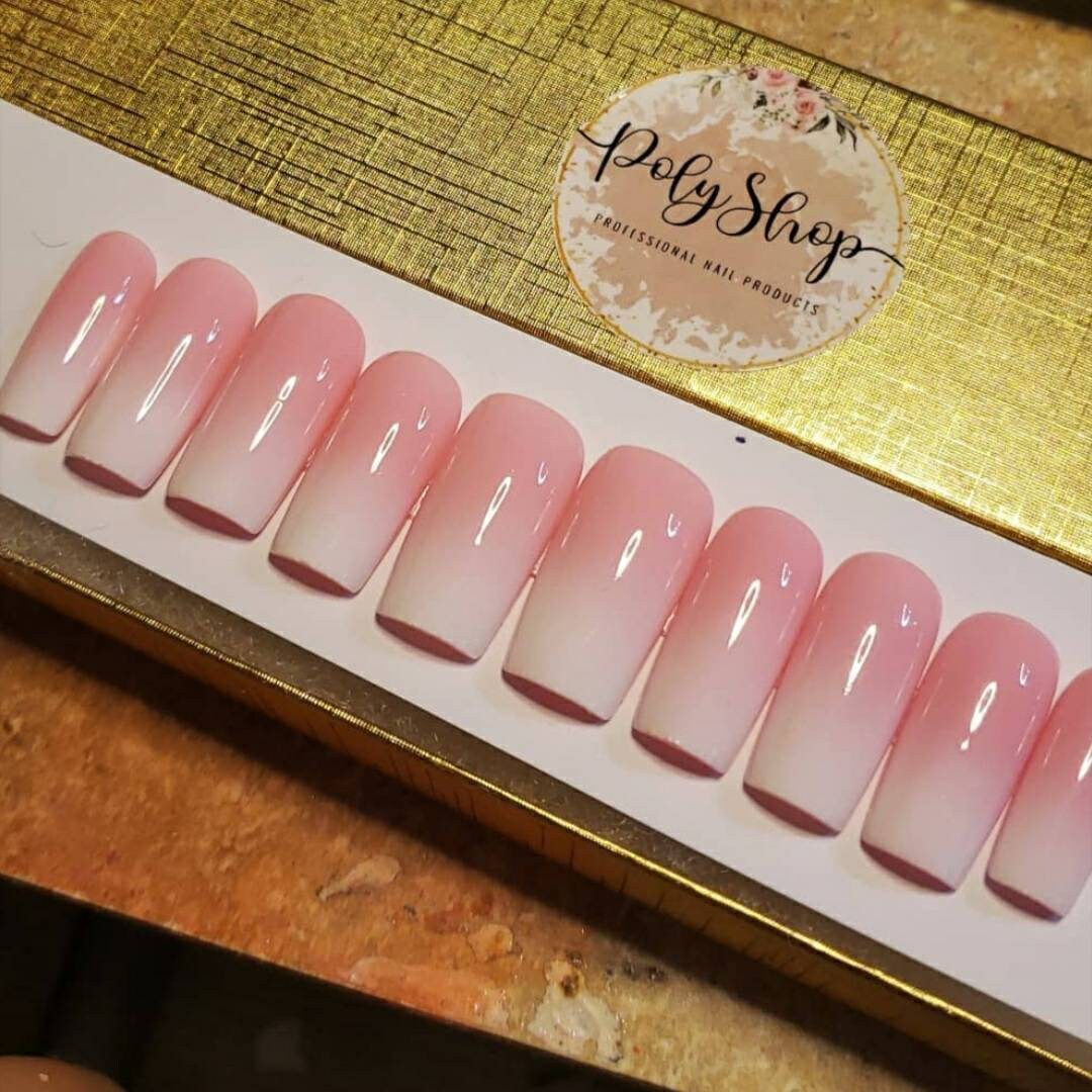Gel X Press on Nails Classic Ombre Etsy