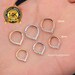 16G 14K Solid Gold CZ Teardrop Septum Ring/Daith Earring/Cartilage Earrings/Nose/Conch/Rook Hoop/Tragus Jewelry/Dainty earrings/Gift For Her