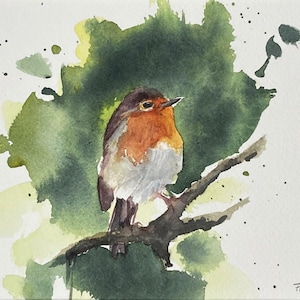 Original watercolor painting “The Robin”