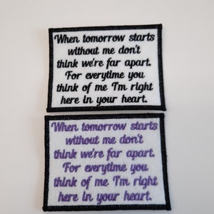 Gestickter Memory Bär Aufnäher: Erinnerungsgeschenk, individuelle Farben purchase two