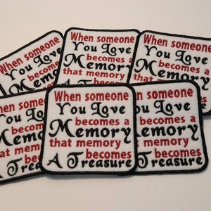 Memory cushion Patch, Memory patch for bears, Memory patch for sewing, memory patch for pillows