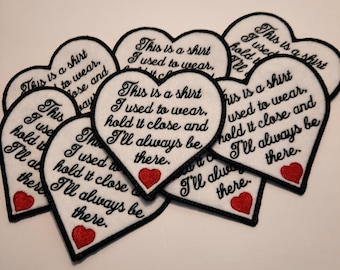 Gestickter Memory Patch, Aufnäher für Bären, Memory Patch zum Aufnähen, Memory Patch für Kissen