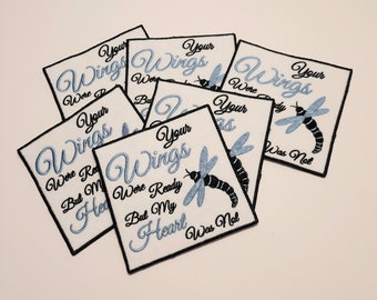 Embroidered Memory Patch, Memory patch for bears, Memory patch for sewing, memory patch for pillows