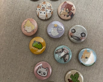 Tiny Handpressed Buttons