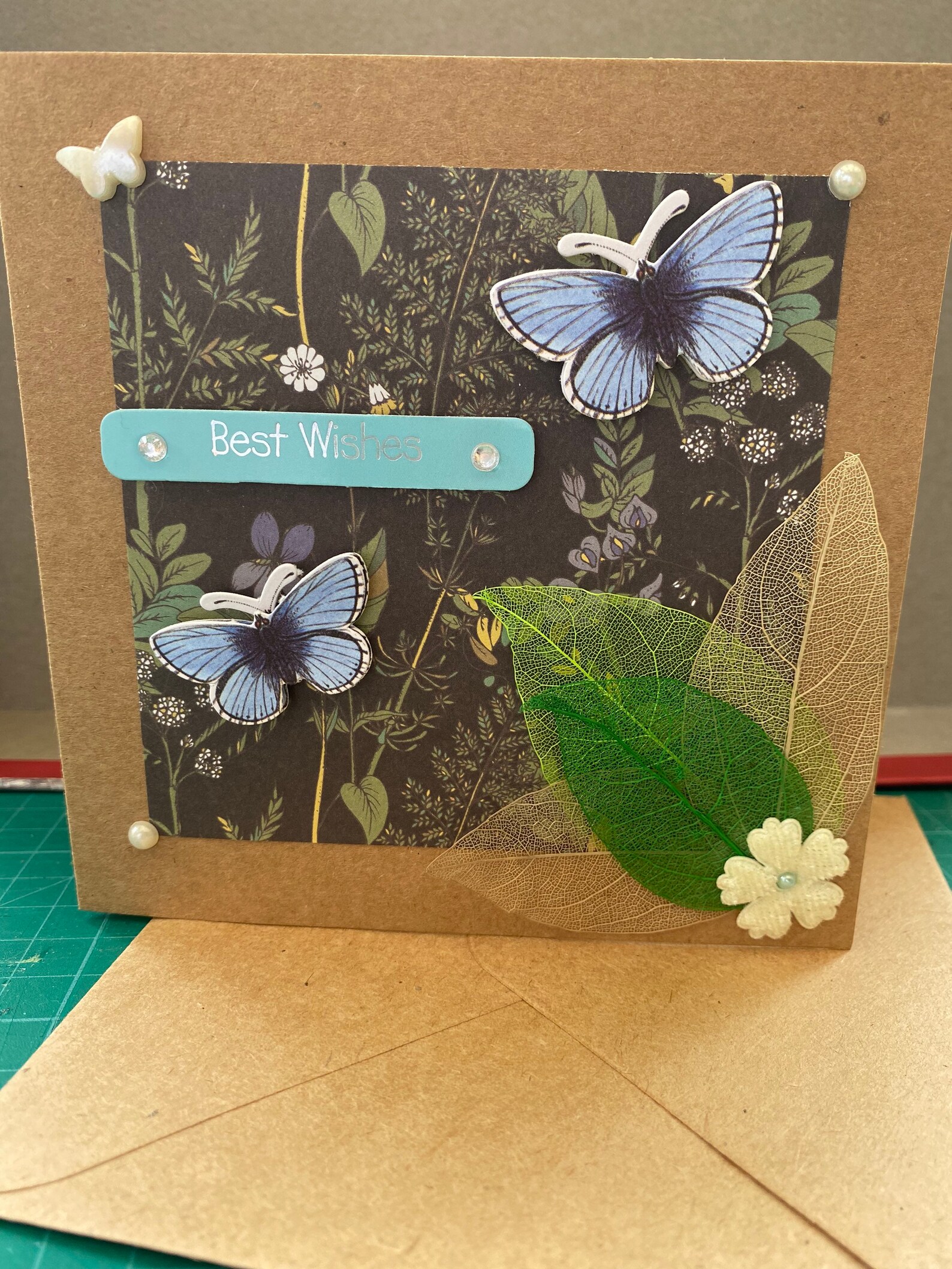 Best Wishes Greetings Card Etsy