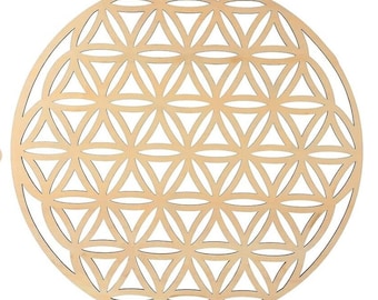 Flower of Life Wooden Wall Art – Sacred Geometry Home Decor for Meditation & Healing