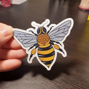 Di-cut Bee Stickers - Vinyl - Original Art