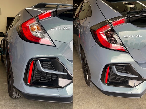 Crux Moto Tail Light Tint Overlay for 2016 2021 Honda Civic