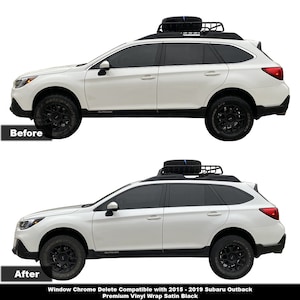 Crux Motorsports Precut Window Chrome Delete Kit for 2015 - 2019 Outback