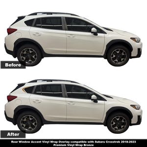 Crux Motorsports Window Accent Vinyl Wrap Compatible with Subaru Crosstrek 2018 – 2023