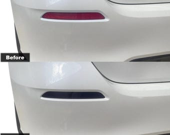 MotorSkinz Precut Vinyl Tint Overlays For 2022-2024 Honda Civic Hatchback Rear Reflectors – Smoke